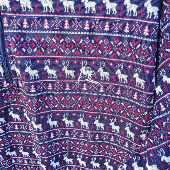 Men's Rhoback Christmas Golf Pullover Top Sz. XL - Picture 2 of 3